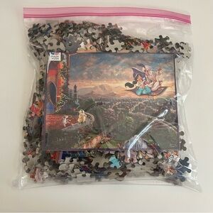 Disney Aladdin and Jasmine Thomas Kinkade Puzzle
